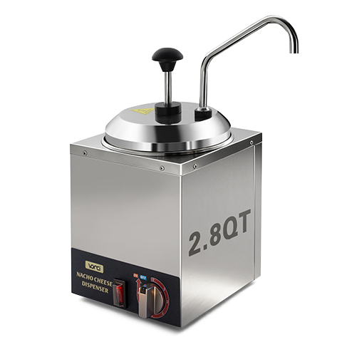 VONCI Nacho Cheese Dispenser, 2.8 Qt（2.5L）Nacho Cheese Warmer with Stainless Steel Pump