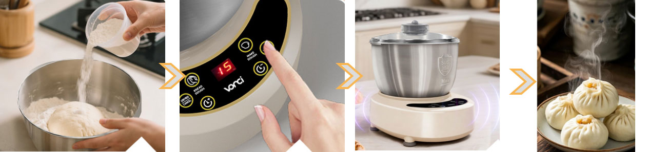 Household dough mixer