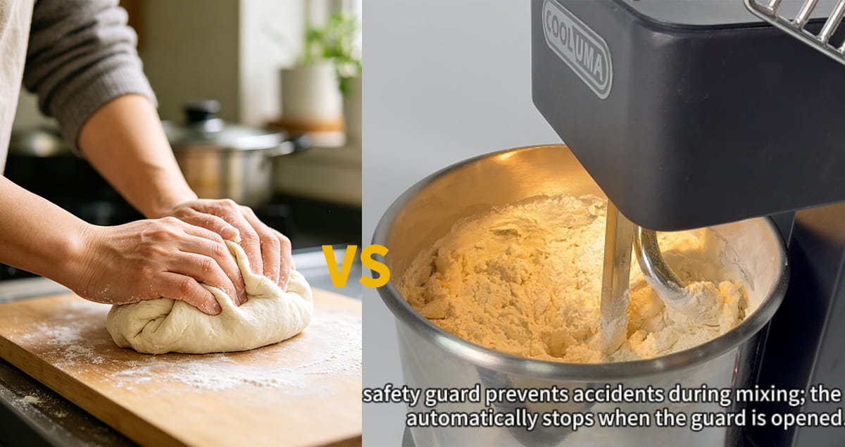 hand vs machine dough mixter
